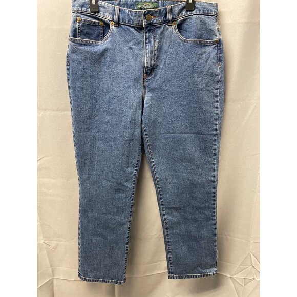 LrL Lauren Jean Ralph Lauren Pants - LRL Lauren Jean Ralph Lauren Women's Blue Jeans Straight Size 12 SKU 2644